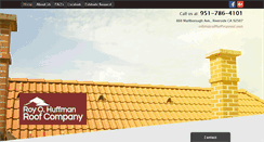 Desktop Screenshot of huffmanroofco.com